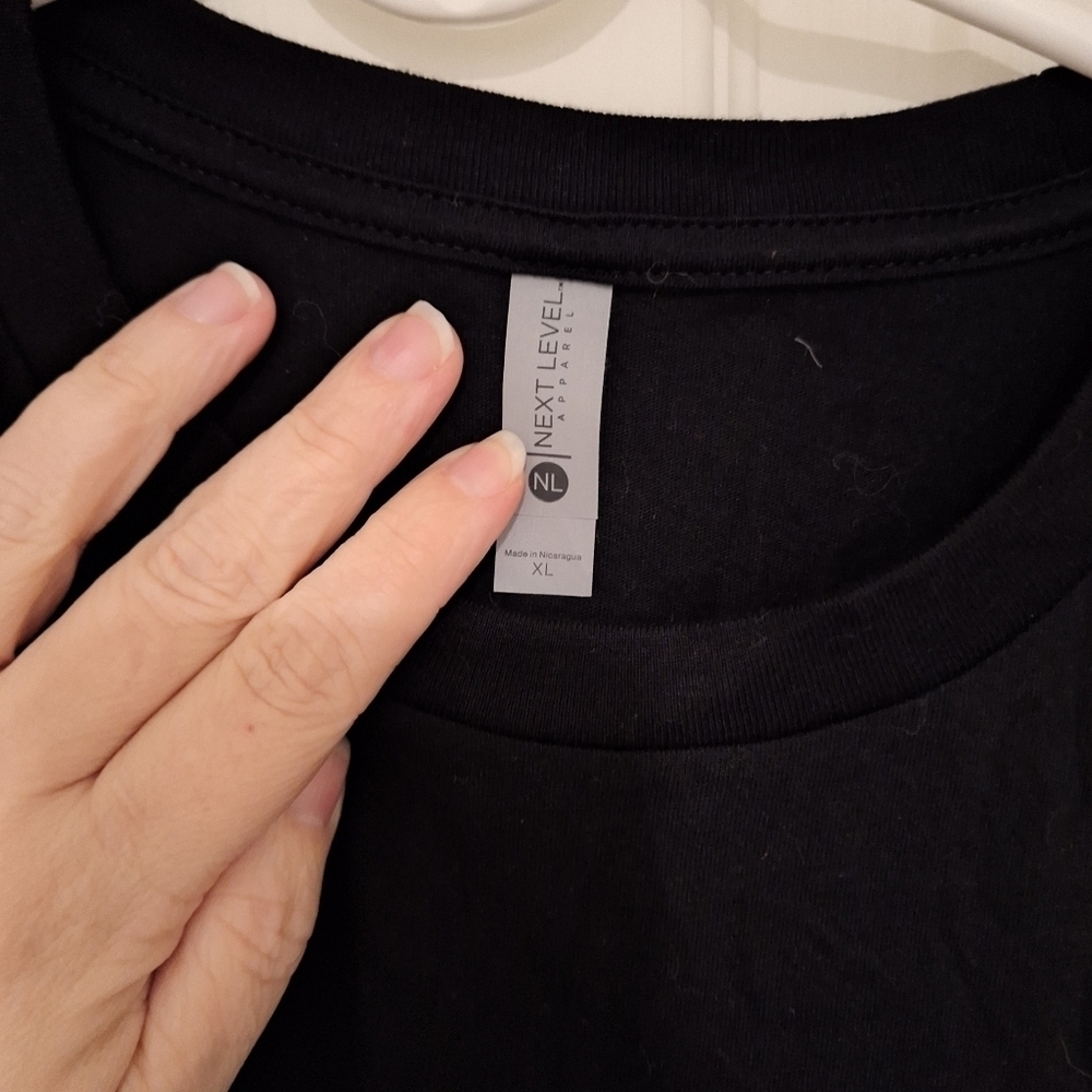 Next Level Black Tshirt XL - Picture 3 of 5